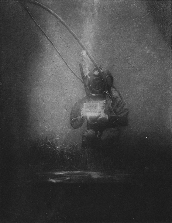 Louis Boutan  One of the first underwater photographs which required a 30 minute exposure, 1893