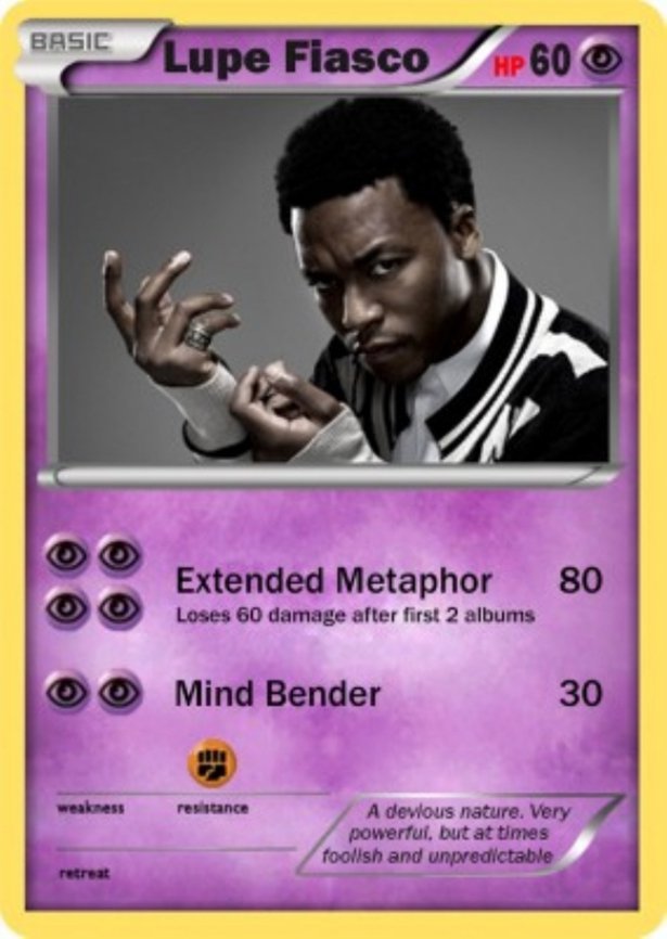 Rappers if they were Pokemon