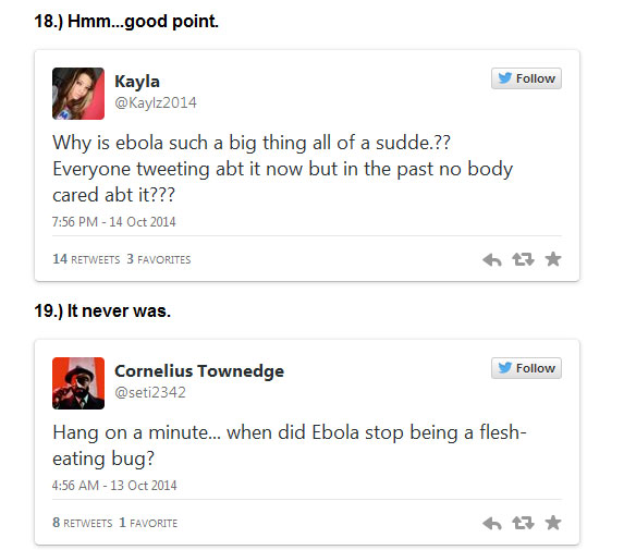 Ebola and stupid people