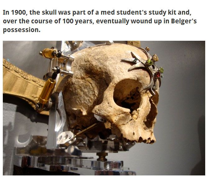 Camera Made from a human skull