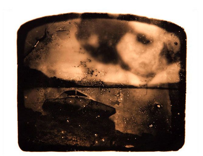 Camera Made from a human skull