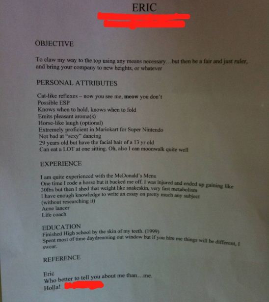 Crazy Resume