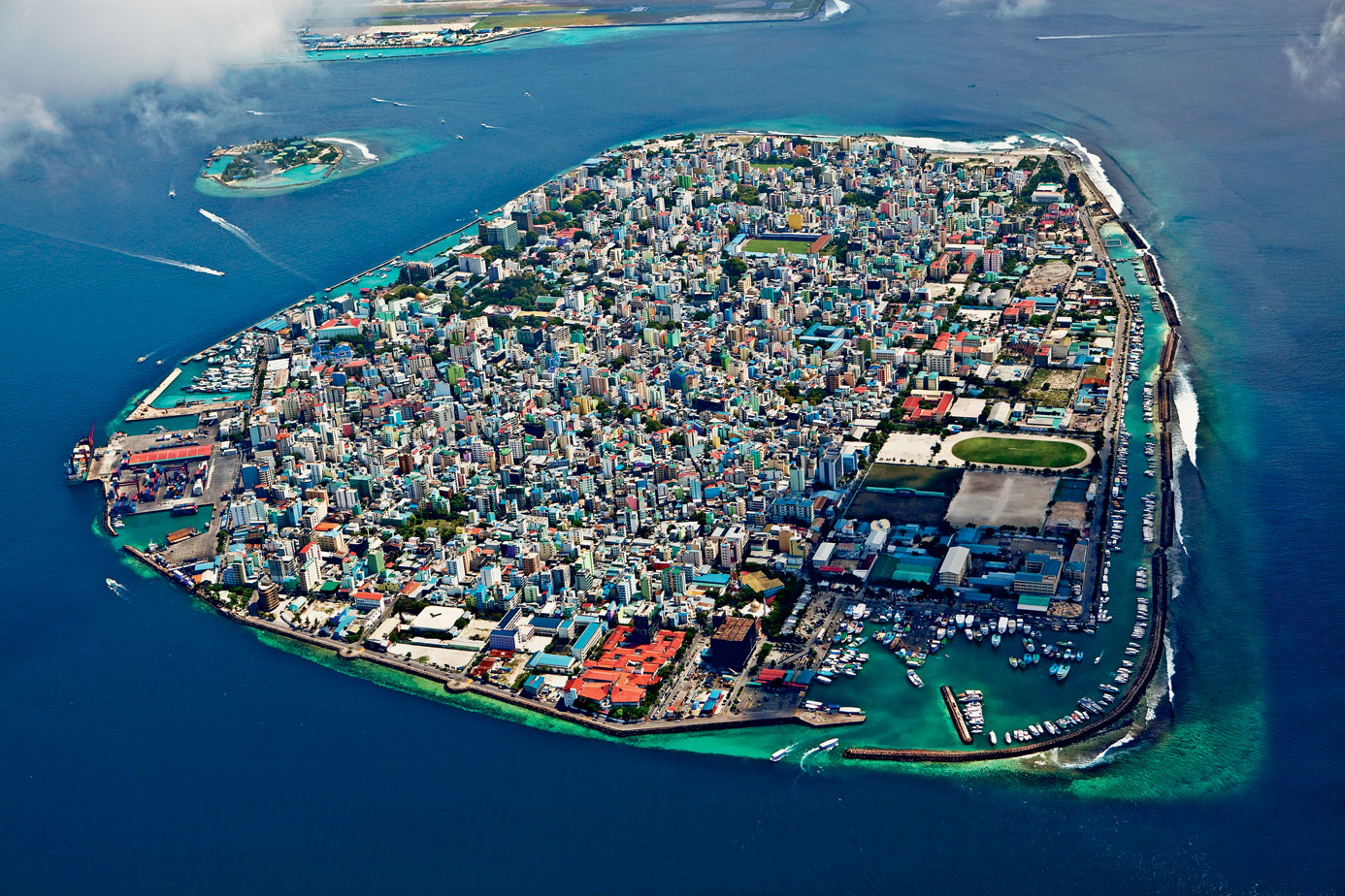 Male, the capital city of the Maldives