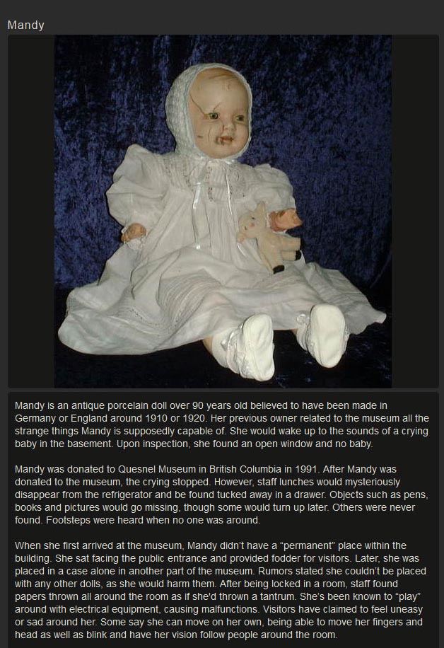 Creepy haunted Dolls