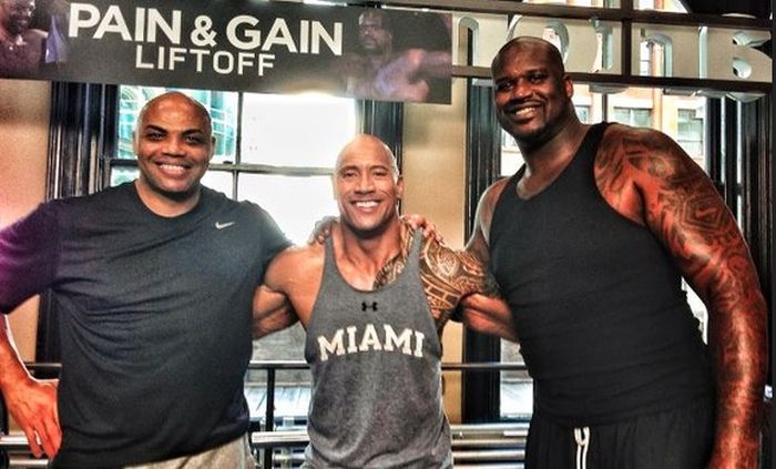 let’s not forget that the Rock is 6’5, 265 pounds