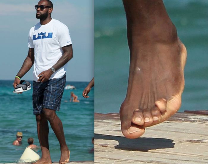 Lebron James’ toes