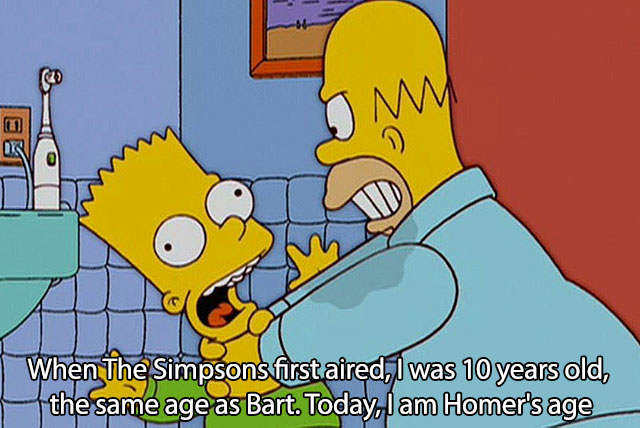 homer simpson yelling - When The Simpsons first aired, I was 10 years old, the same age as Bart. Today, I am Homer's age
