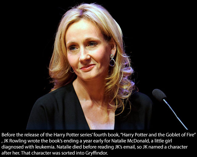 new jk rowling book - Before the release of the Harry Potter series' fourth book, "Harry Potter and the Goblet of Fire" Jk Rowling wrote the book's ending a year early for Natalie McDonald, a little girl diagnosed with leukemia. Natalie died before readin
