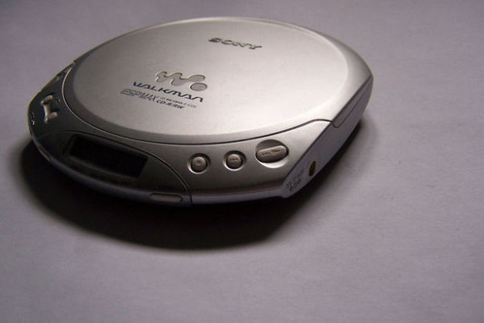 You listen to your Discman on the way back home.