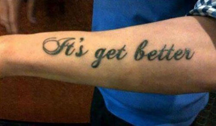 only get better tattoo - Ats get better