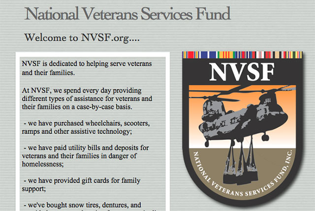 National Veterans Service Fund

Total Raised By Solicitors: $70.2 million
Paid To Solicitors: $36.9 million
% Spent On Direct Cash Aid: 7.8%