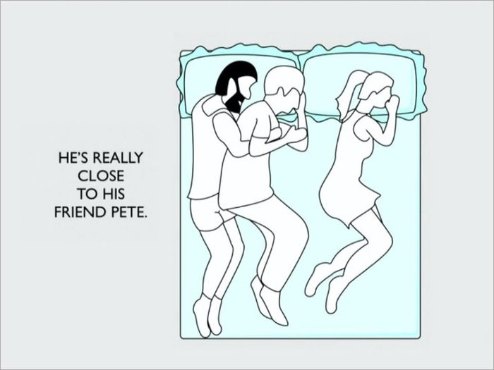 What your sleeping positions say about your relationship