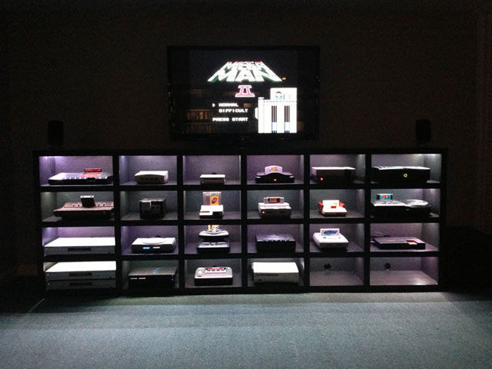video game console display