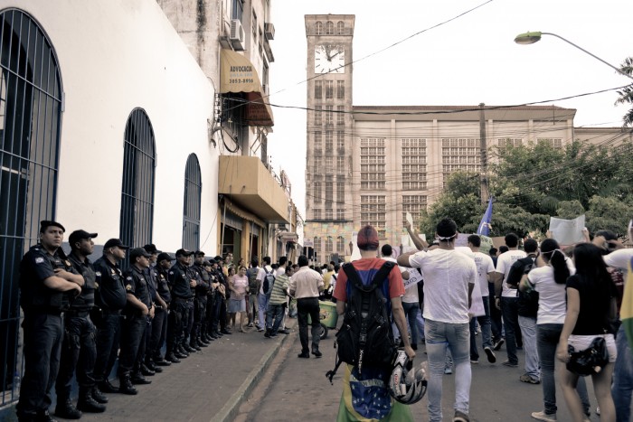 Cuiabá, Brazil  
The city of Cuiabá has reported an estimated 549 homicides per every 884,601 inhabitants.

The city of Cuiabá is also the fourth Brazilian city on the most dangerous cities in the world list.