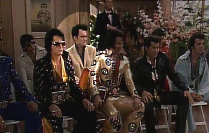 In order to get his SAG card, he had to take some small roles. One of these roles was an Elvis impersonator on “The Golden Girls.” But he wasn’t like all of the other impersonators he acted alongside. He wore his own clothes instead of the flashy rhinestone getups most of them wore. In a 1994 interview, he explained. “I wore my own clothes, because I was, like, the Sun Records Elvis. I was the hillbilly cat Elvis. I was the real Elvis; everyone else was Elvis after he sold out.”