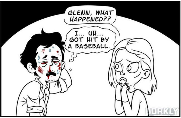 A sketch up of the premiere episode of the walking dead