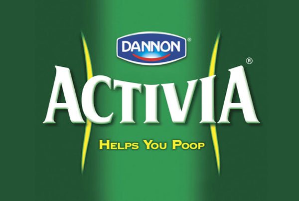 funny company slogan - Dannon Activia Helps You Poop