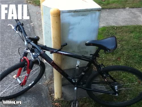 Bike lock fails....