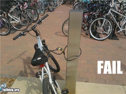 Bike lock fails....