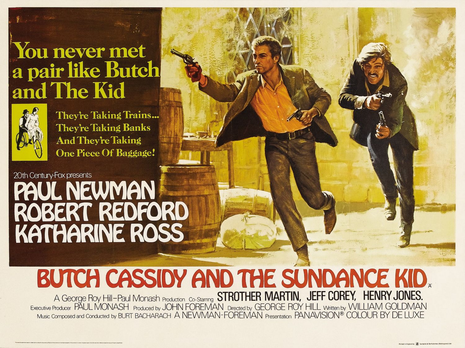 At the movies, Butch Cassiday and the Sundance Kid.