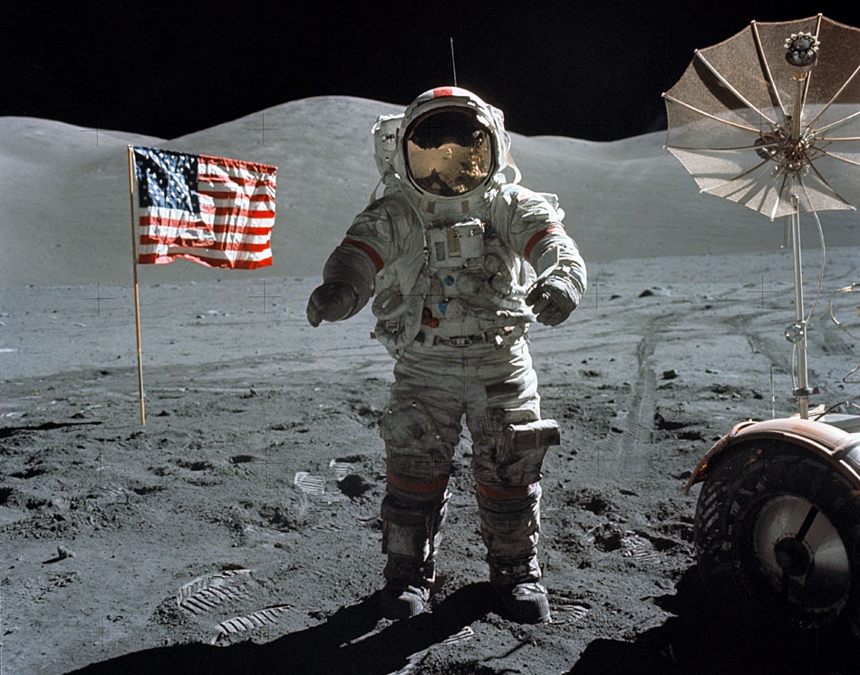 Apollo 11 makes it to the moon.  Man walked on the moon and the conspiracy theories started.