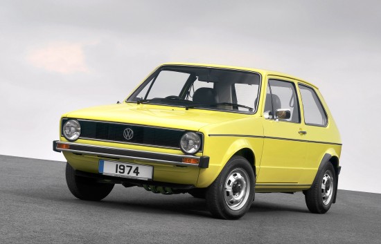 The 1974 VW Golf.  It looked the same for years.