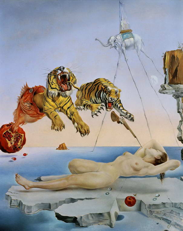 "Dream Caused by the Flight" by Dali.  I think I will start throwing out some fine art on to the site to bring up the average intelligence level.  Yes, I know mission impossible.