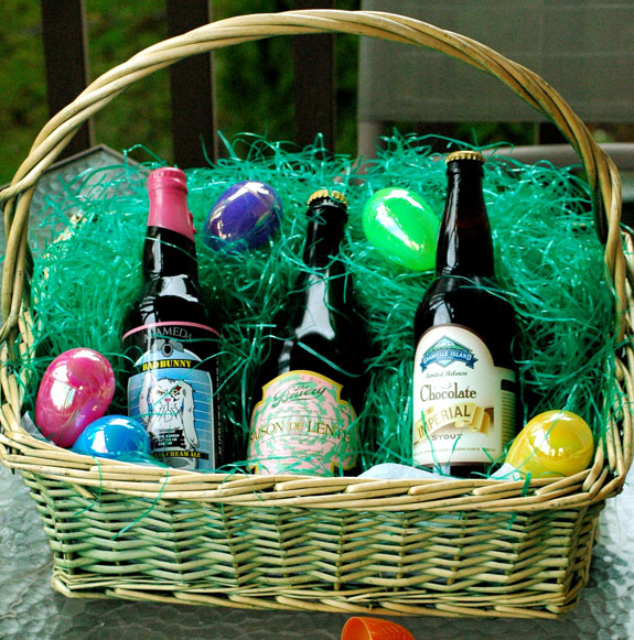 Adult Easter Goodies.  I am sure there are condoms under the grass.