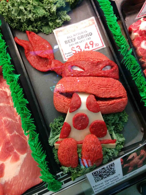 Butcher has mad meat skillz.