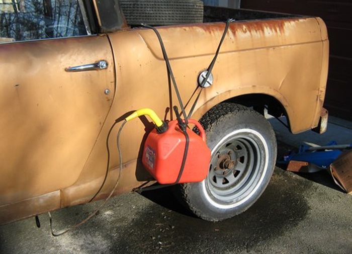 Gas tank?  Yea, that is safe.