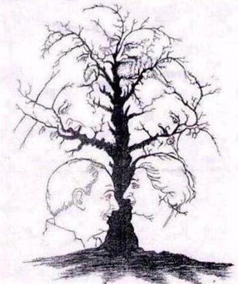 How many faces to you see?