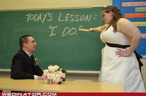 Humorous Wedding Photos