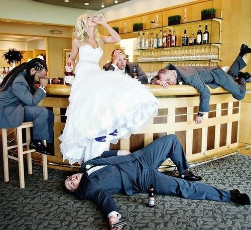 Humorous Wedding Photos