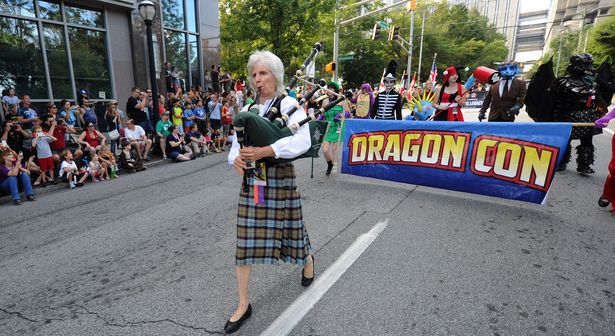 The start of the Dragon Con Parade