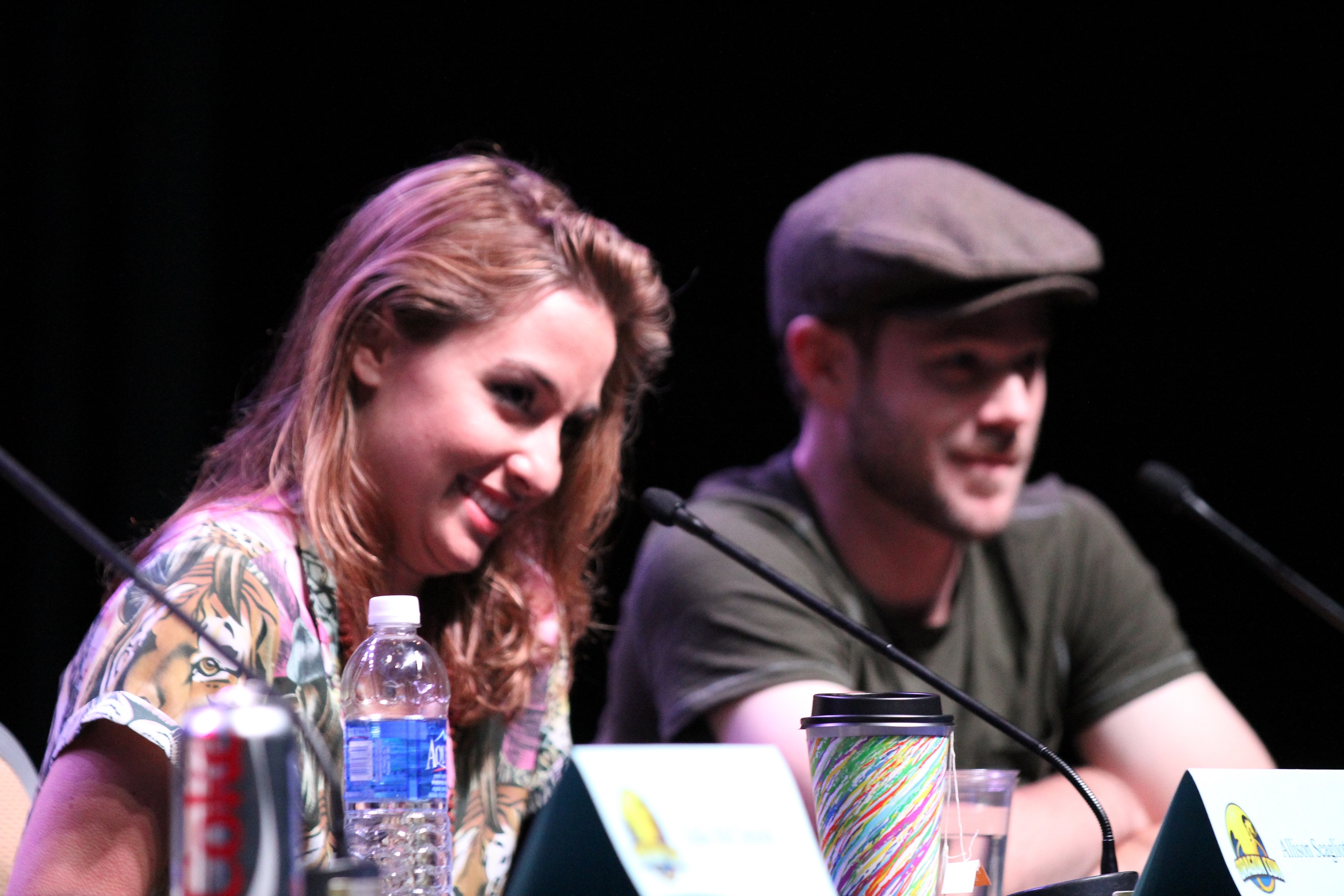 Allison and Arron of Warehouse 13.   Great panel, great host.
