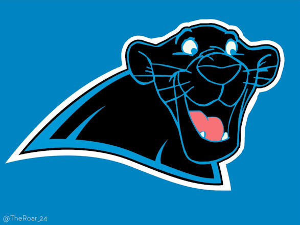 Someone had some fun with a Panthers Logo.
