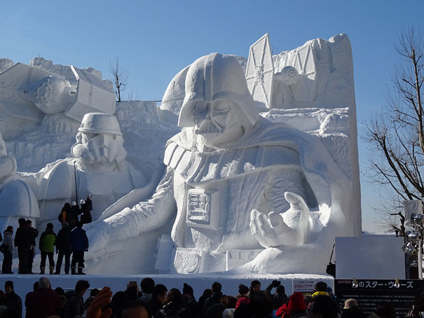 Star Wars Snow Sculptures