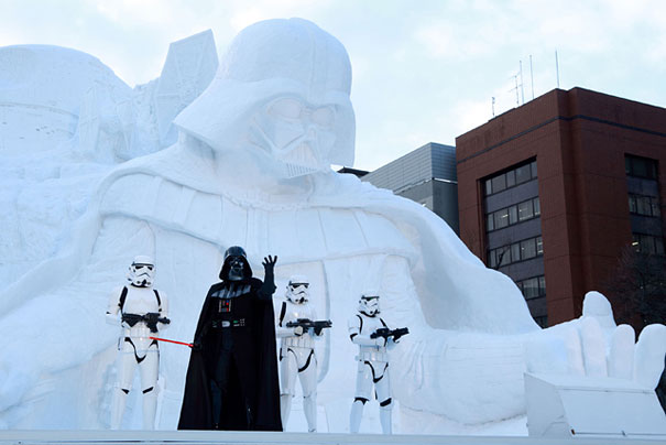 Star Wars Snow Sculptures