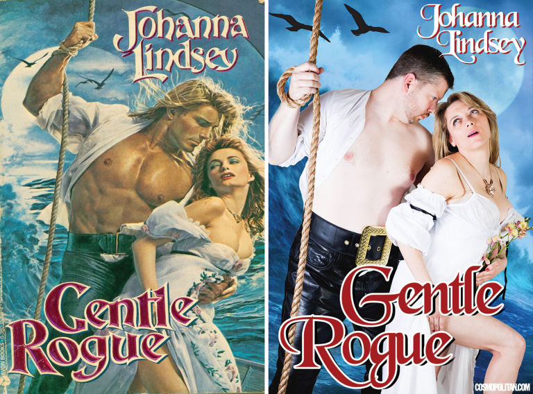 Couple Recreates Romance Novel Covers