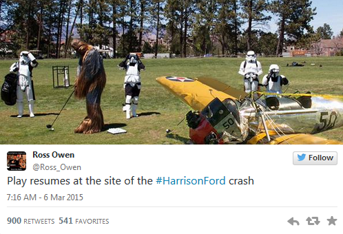 Get Well Soon Harrison Ford