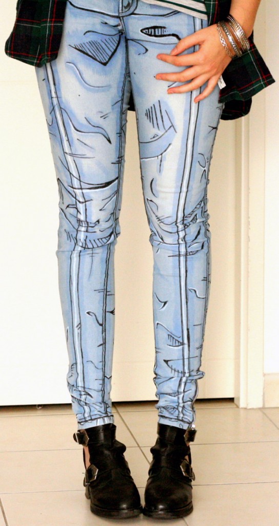 cell shaded jeans