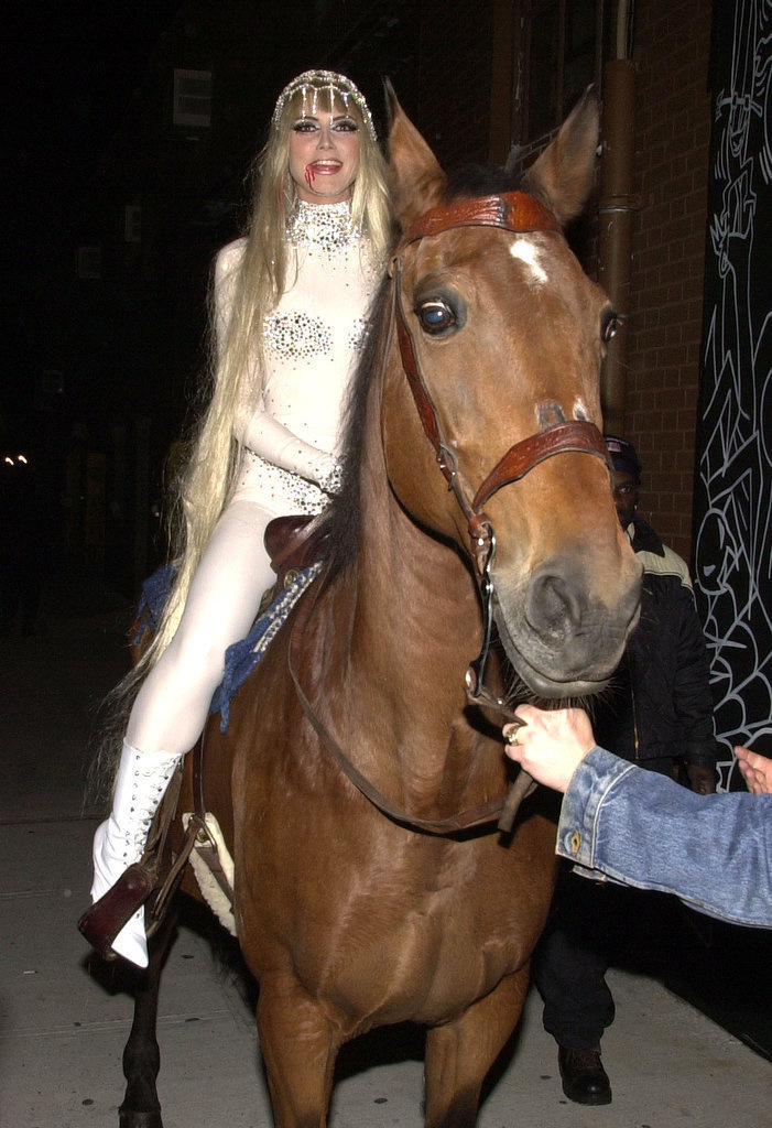 Heidi as Lady Godiva in 2001.