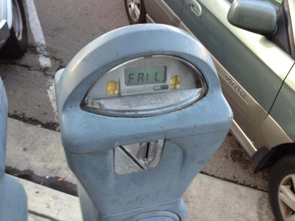 parking meters fail too