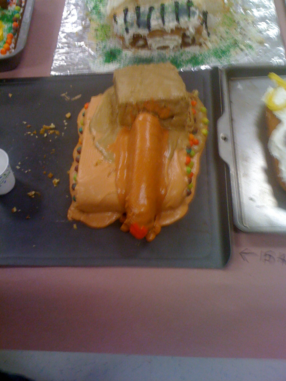 this was a submission in the iron chef cake bake for a cub pack. It was supposed to be a tank.