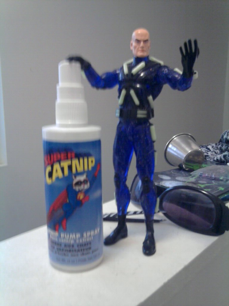 Superman's lesser-known pet, Supercat, gets taken hostage when Luthor lures him into a trap with super catnip spray.