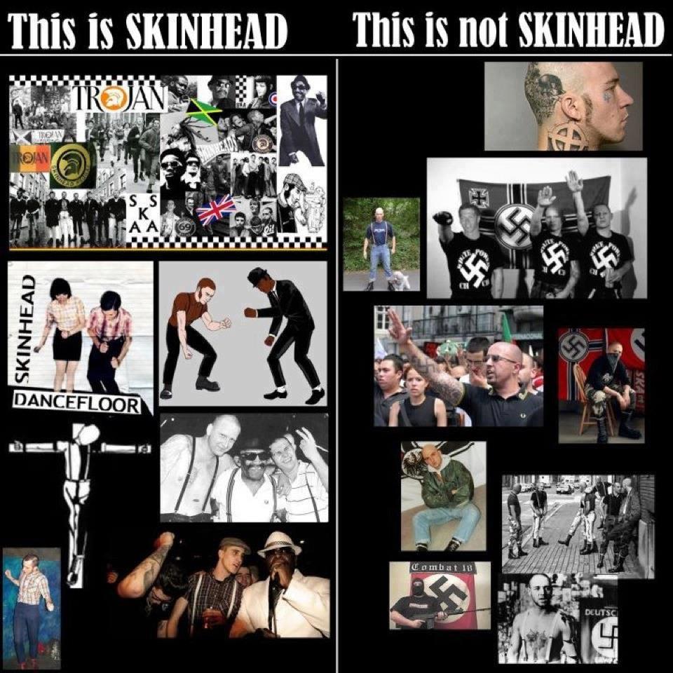 There's a difference between real skinheads and racist losers with shaved heads.