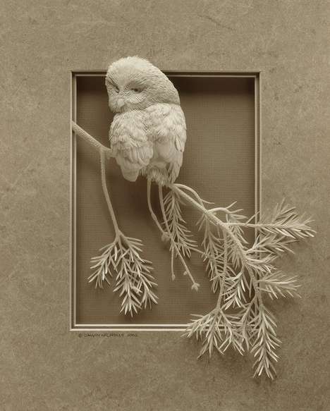 Cool Art Made From Sheds of Paper