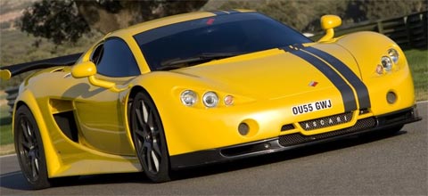 10. Ascari A10 650,000. This badboy can reach a tested top speed of 215 mph, zooming 0-60 in 2.8 seconds. The British car company plans to assemple 50 of these supercars in their factory in Banbury, England.