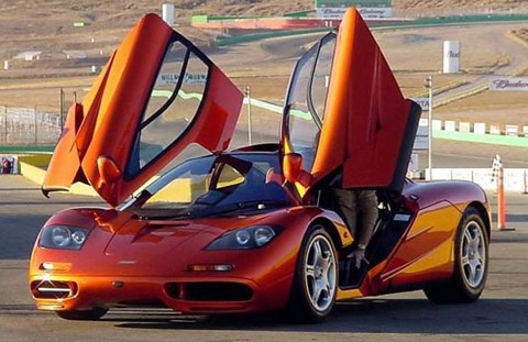 6. McLaren F1 970,000. In 1994, the McLaren F1 was the fastest and most expensive car. Even though it was built more than 15 years ago, it has an unbelievable  top speed of 240 mph and reaching 60 mph in 3.2 seconds. Even today, the McLaren F1 is still top on the list and outperforms many other supercars.