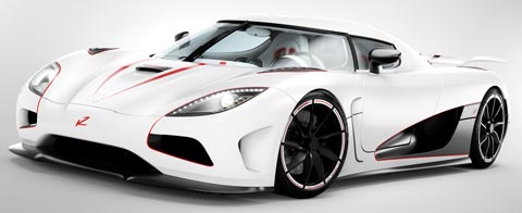 3. Koenigsegg Agera R 1,600,000. The Agera R can burn 0-60 in 2.8 seconds, reaching a maximum speed of 260 mph. It has the parts to reach 270 mph, but the supercar is electronically capped at 235 mph. With the completion of certain paperwork, the company will unlock the speed limit for one occasion.